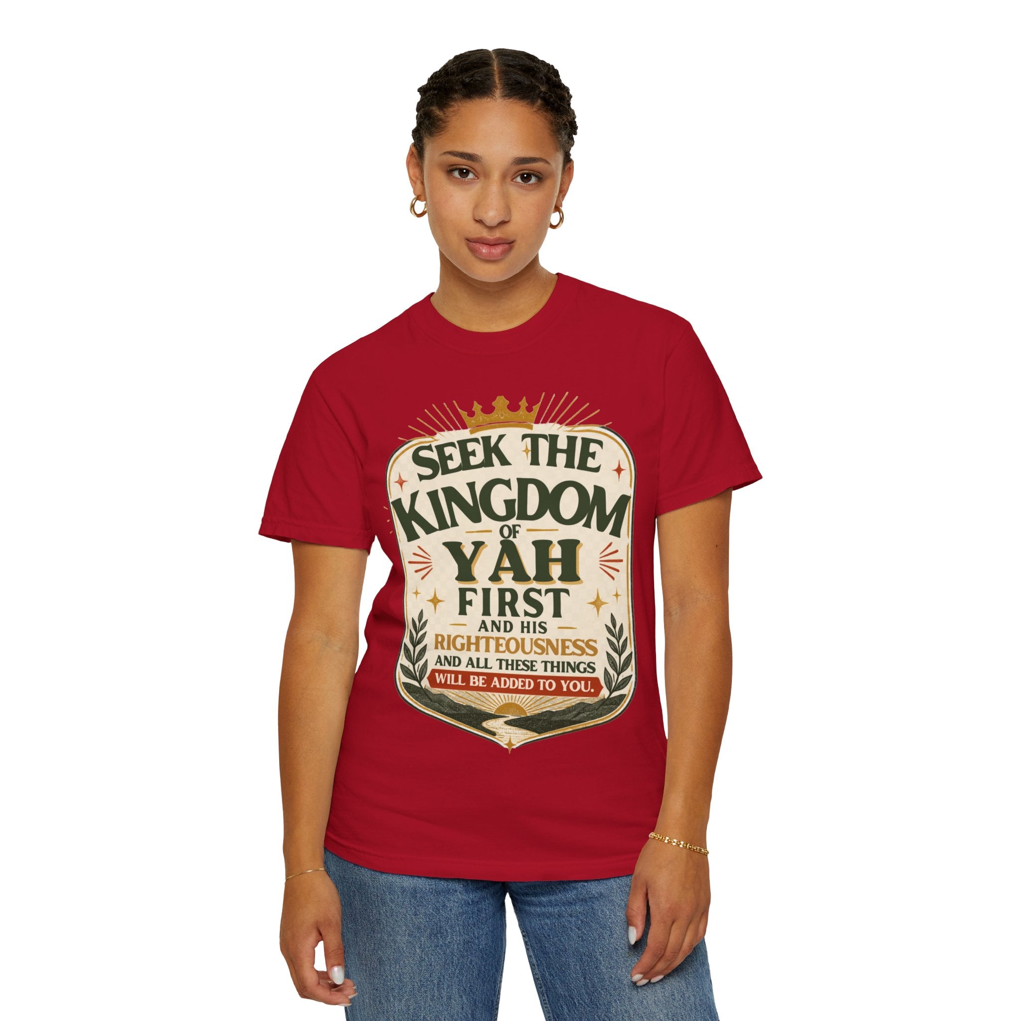 Seek the Kingdom of Yah T-Shirt — Inspirational Faith Graphic Tee