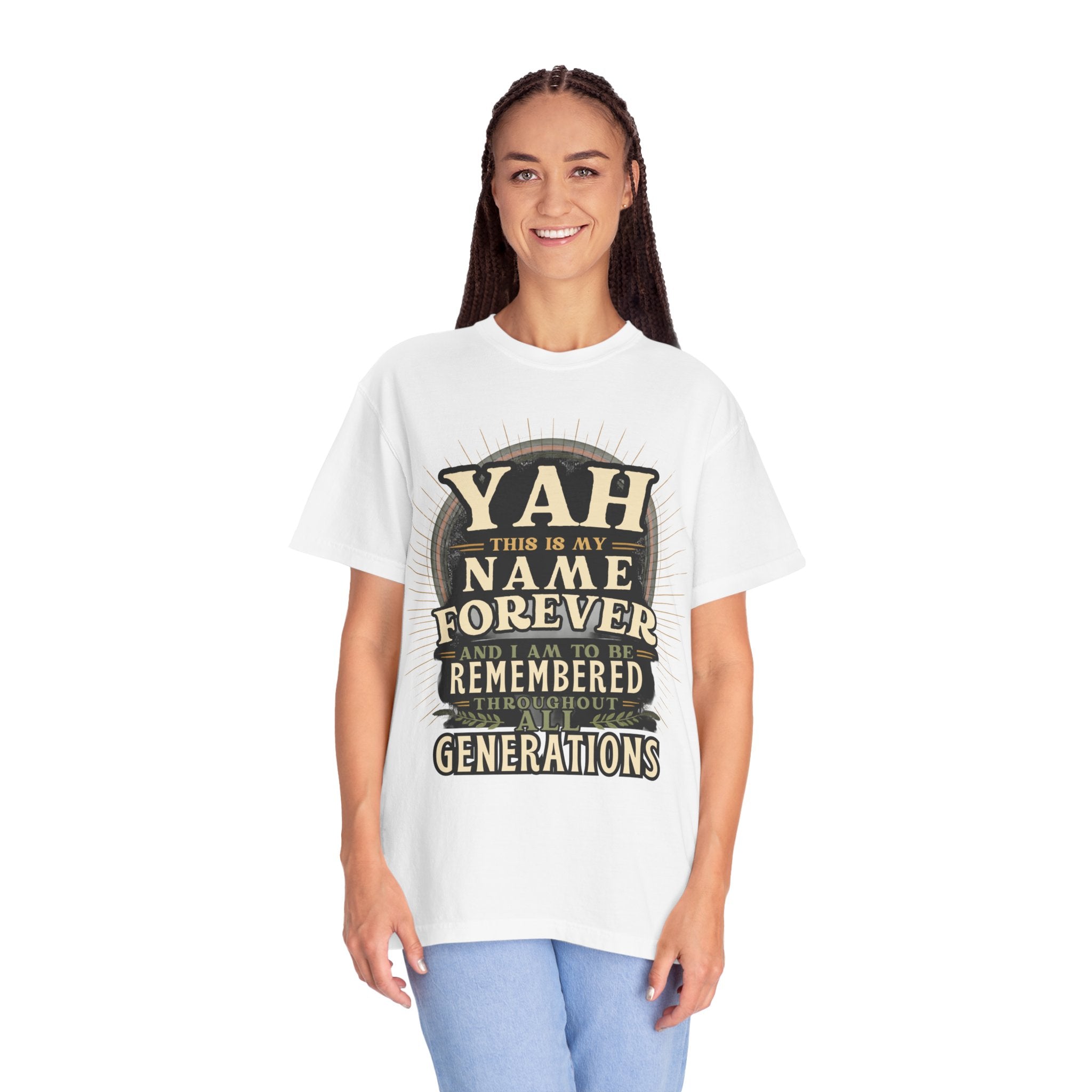 Yah Name Forever T‑Shirt — "This Is My Name Forever" Memorial Typography Tee