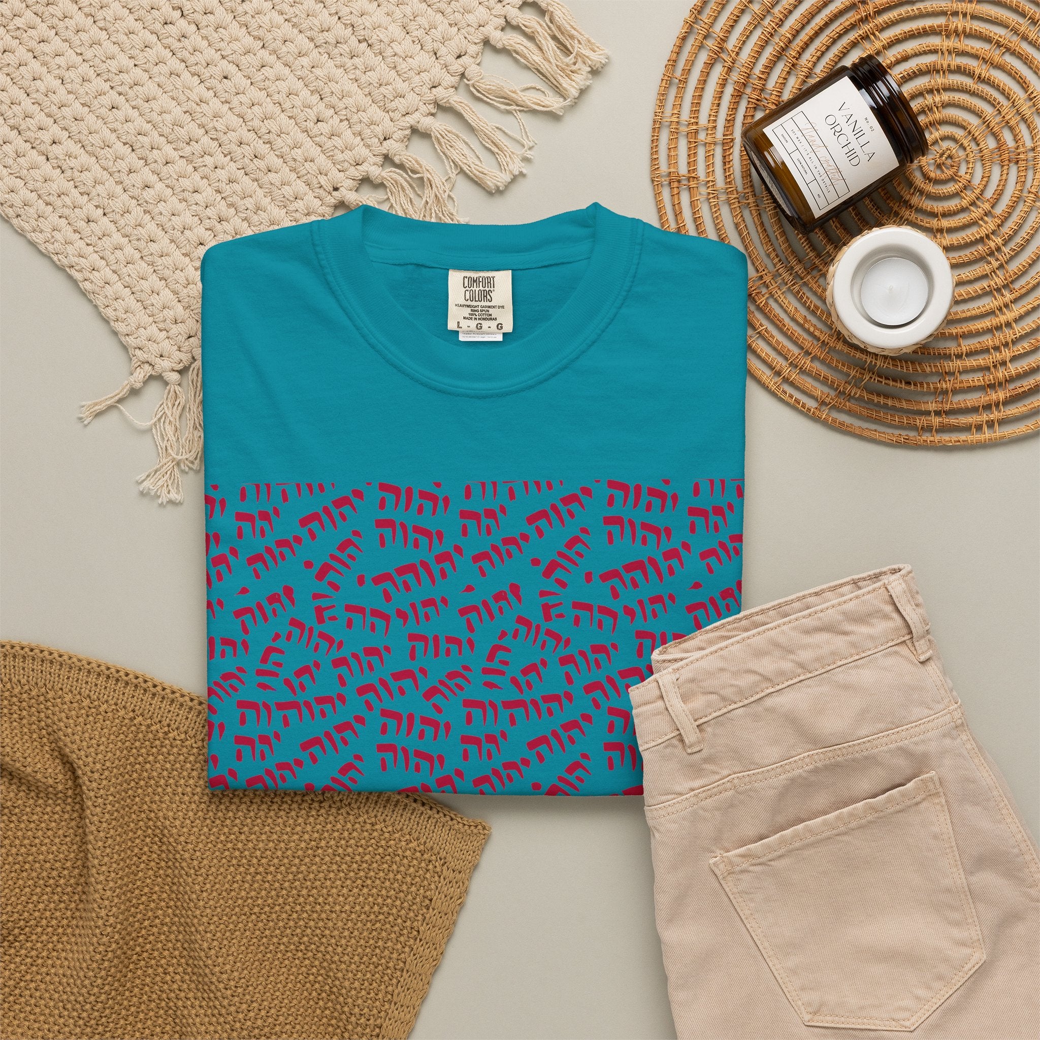 T-Shirt — Tetragrammaton Pattern Graphic Tee