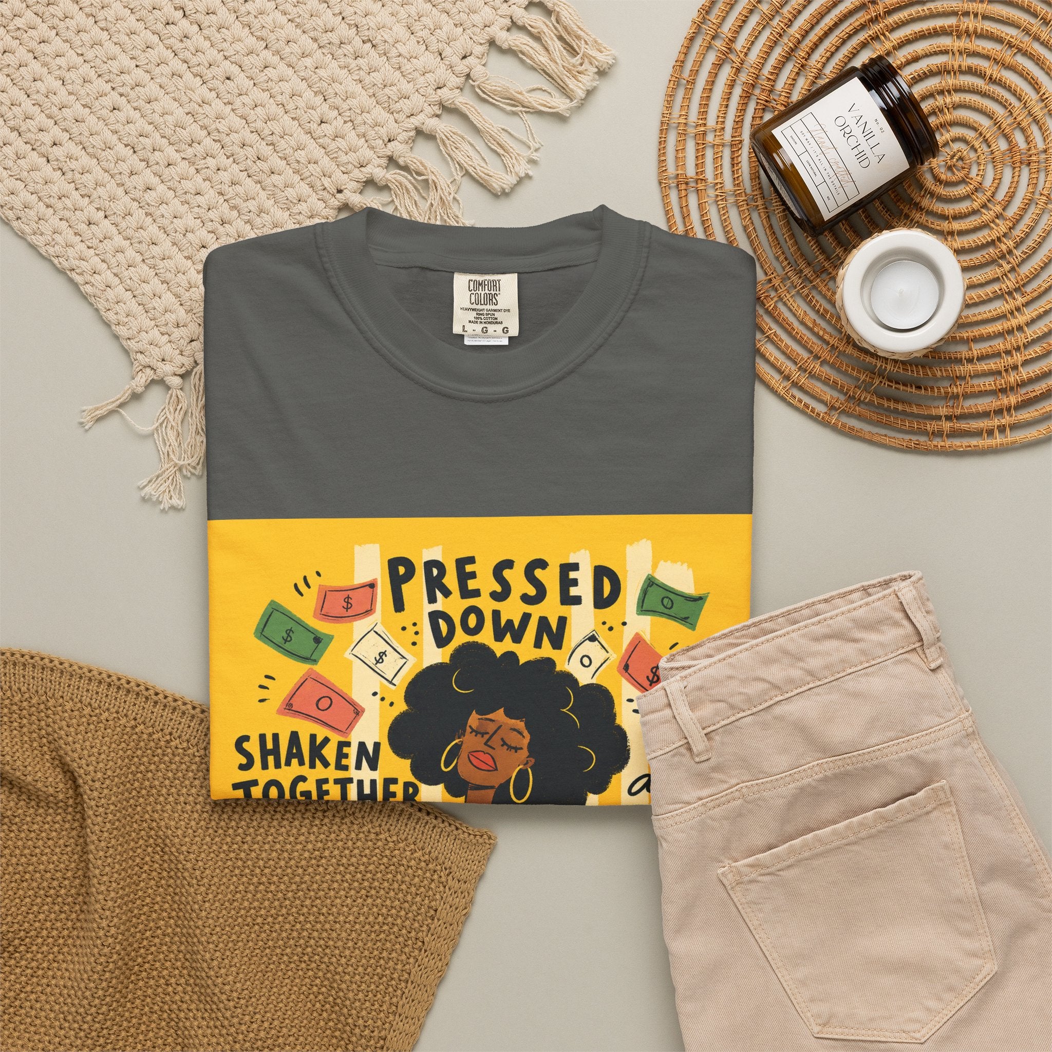 Pressed Down & Running Over T-Shirt — Inspirational Faith Graphic Tee