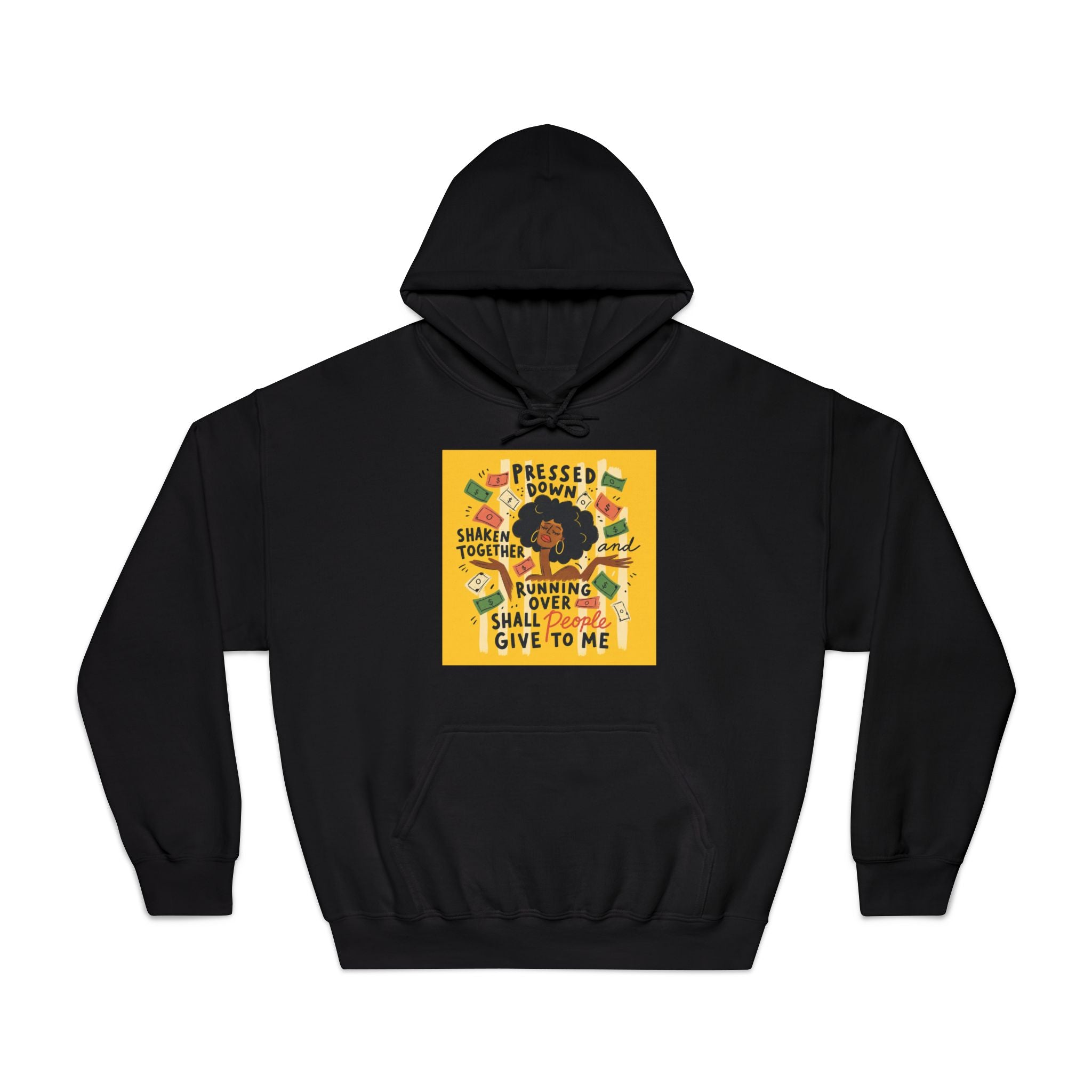 Pressed Down But Not Destroyed Hoodie — Inspirational Faith Graphic Sweatshirt