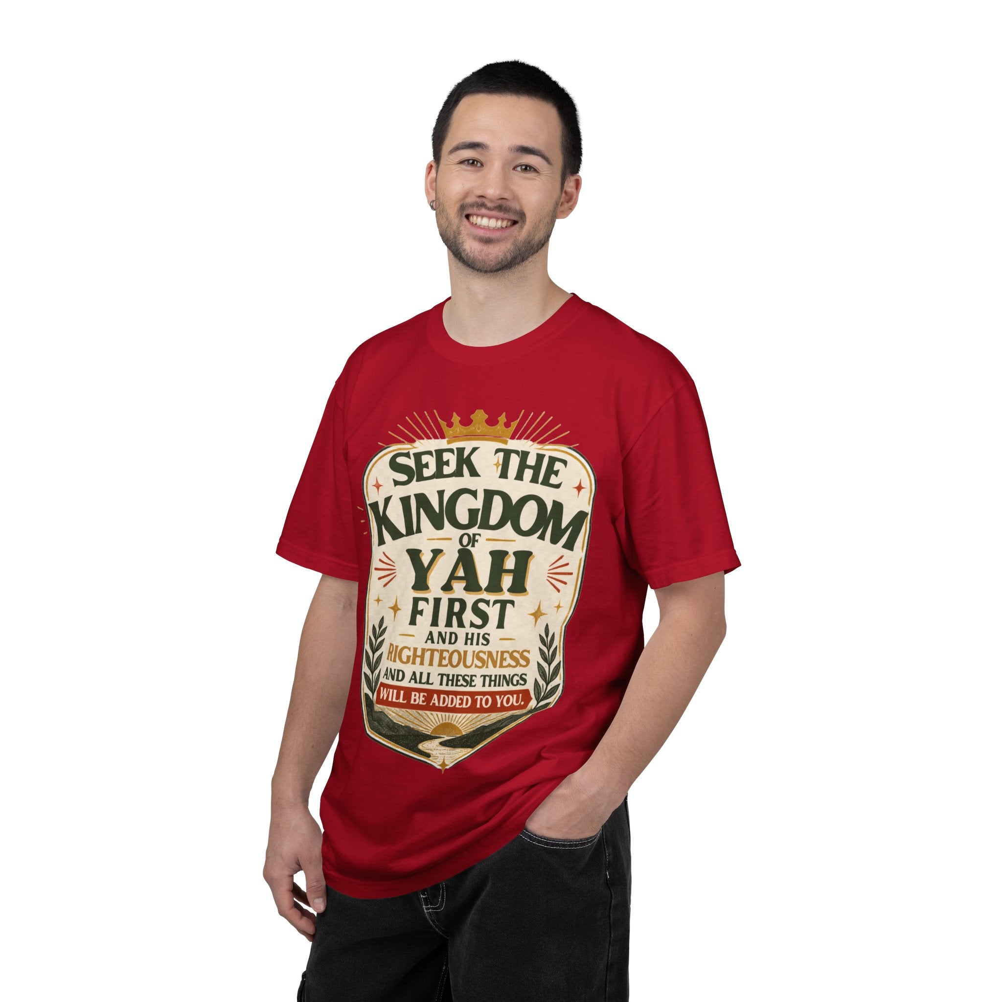 Seek the Kingdom of Yah T-Shirt — Inspirational Faith Graphic Tee
