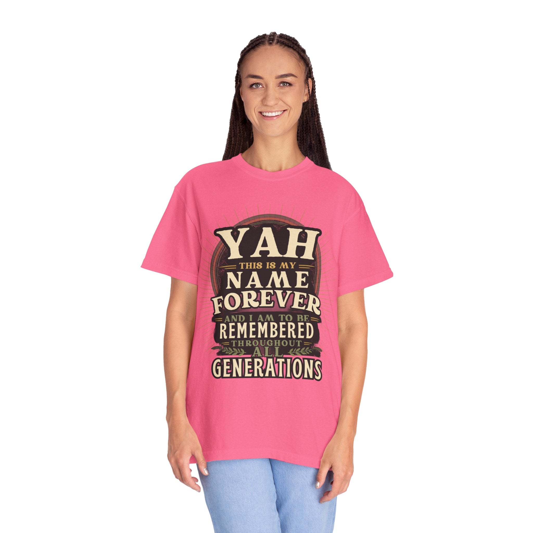 Yah Name Forever T‑Shirt — "This Is My Name Forever" Memorial Typography Tee