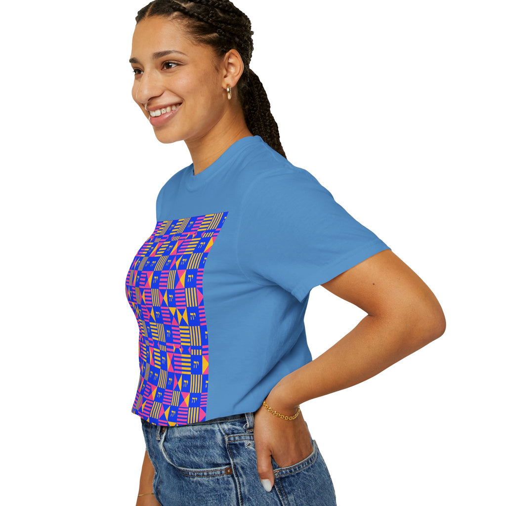Digrammaton Kente-Inspired Pattern T-Shirt