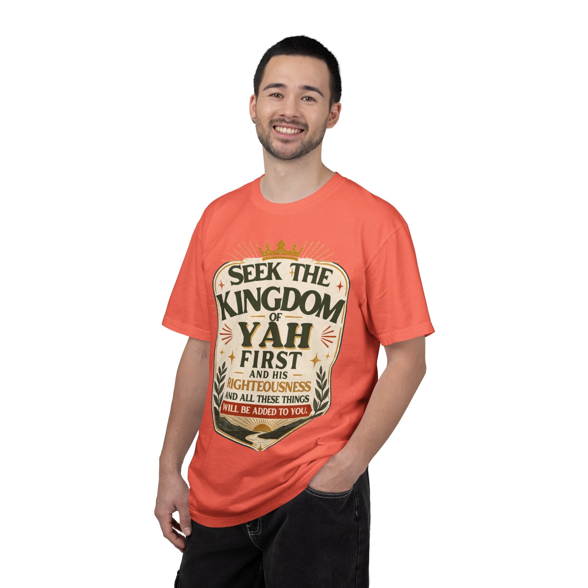 Seek the Kingdom of Yah T-Shirt — Inspirational Faith Graphic Tee