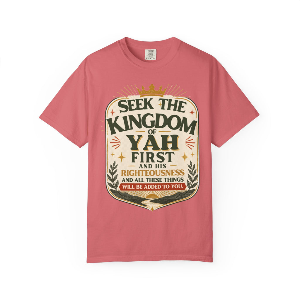 Seek the Kingdom of Yah T-Shirt — Inspirational Faith Graphic Tee