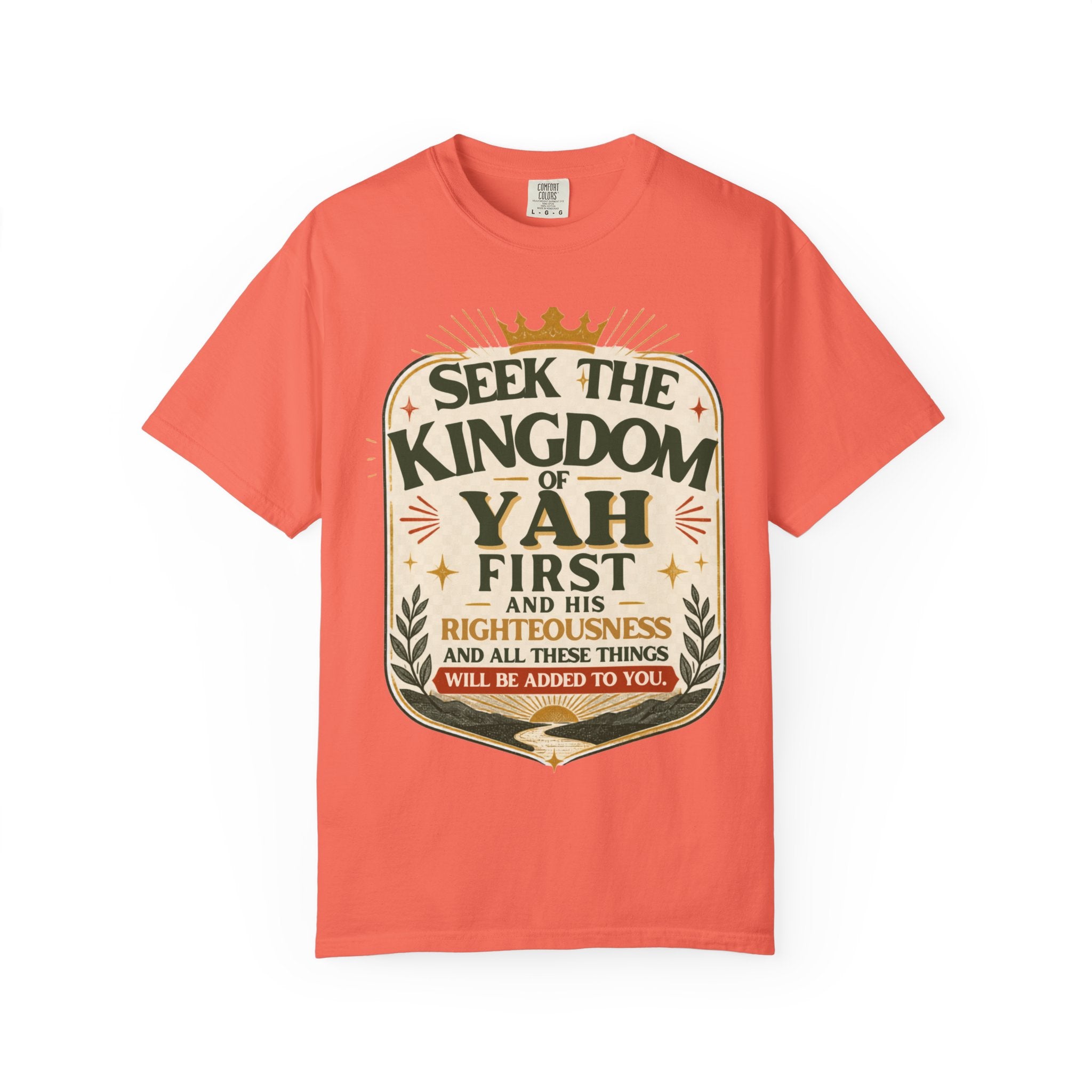 Seek the Kingdom of Yah T-Shirt — Inspirational Faith Graphic Tee