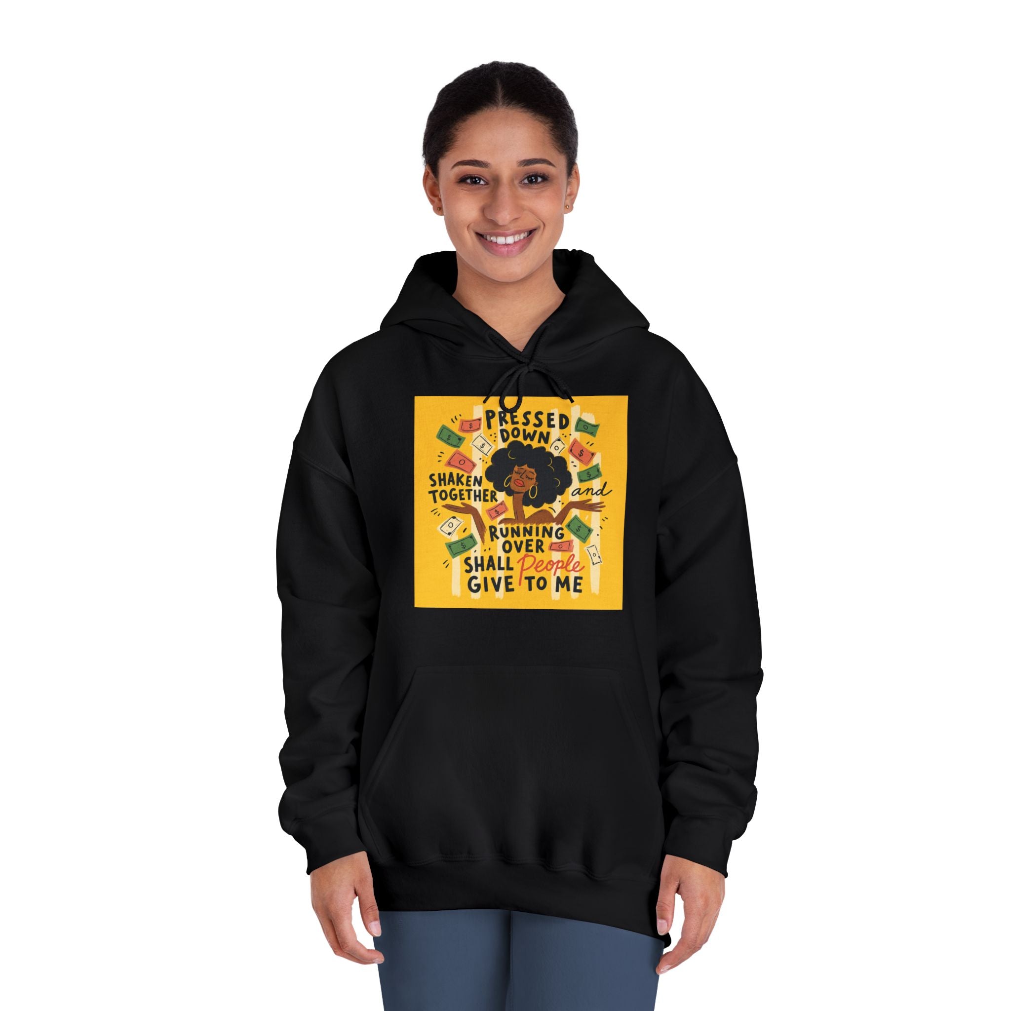 Pressed Down But Not Destroyed Hoodie — Inspirational Faith Graphic Sweatshirt