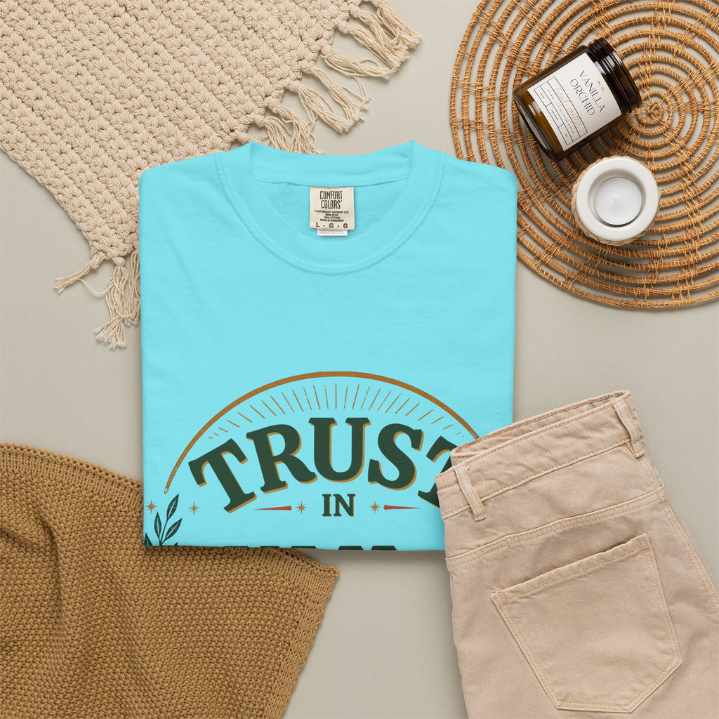 Trust in Yah T-Shirt — "Trust in Yah with All Your Heart" Christian Faith Tee