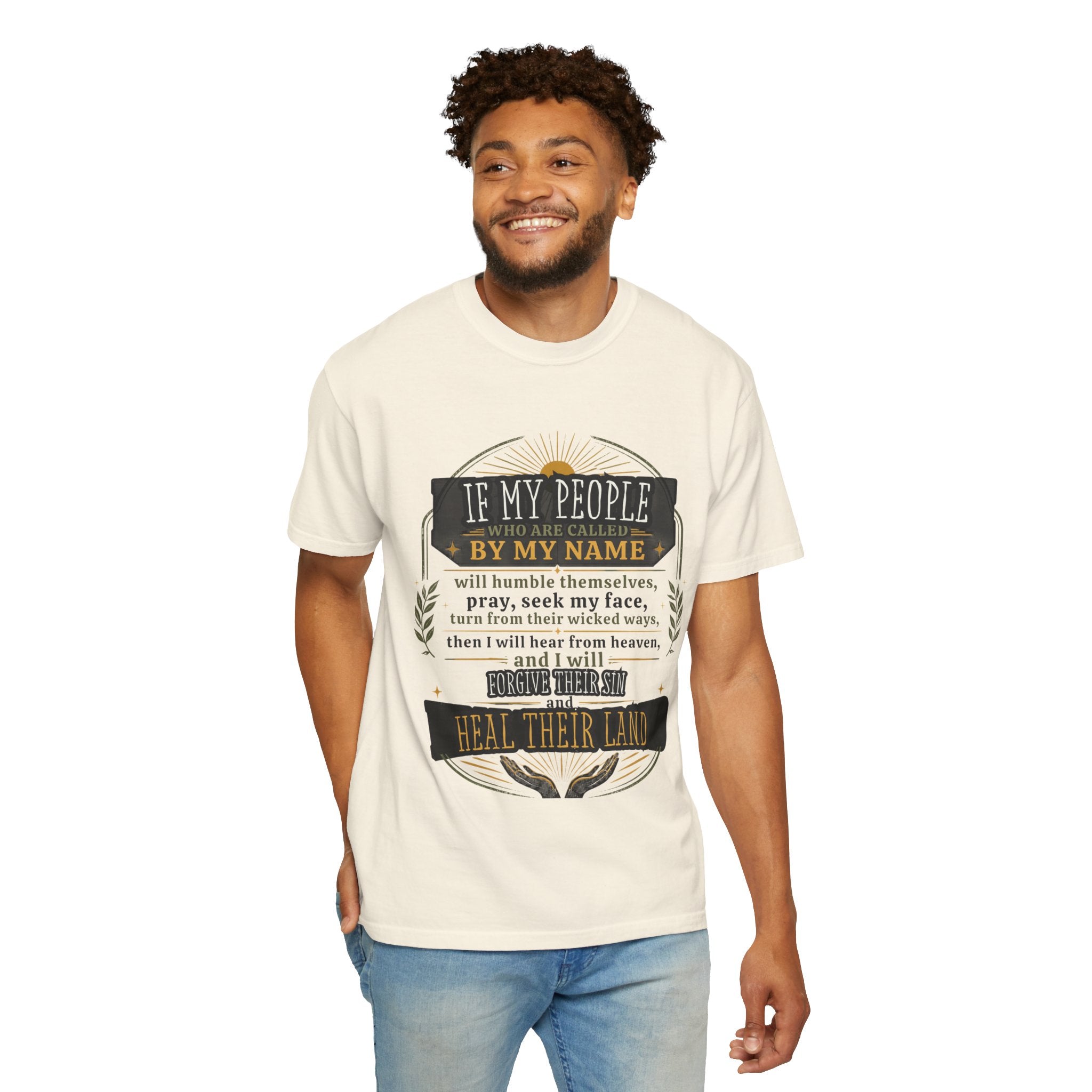 Heal Their Land T-Shirt — Inspirational Christian Scripture Tee (If My People)
