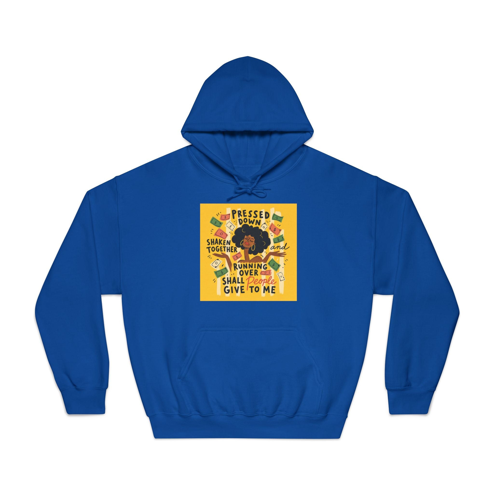 Pressed Down But Not Destroyed Hoodie — Inspirational Faith Graphic Sweatshirt