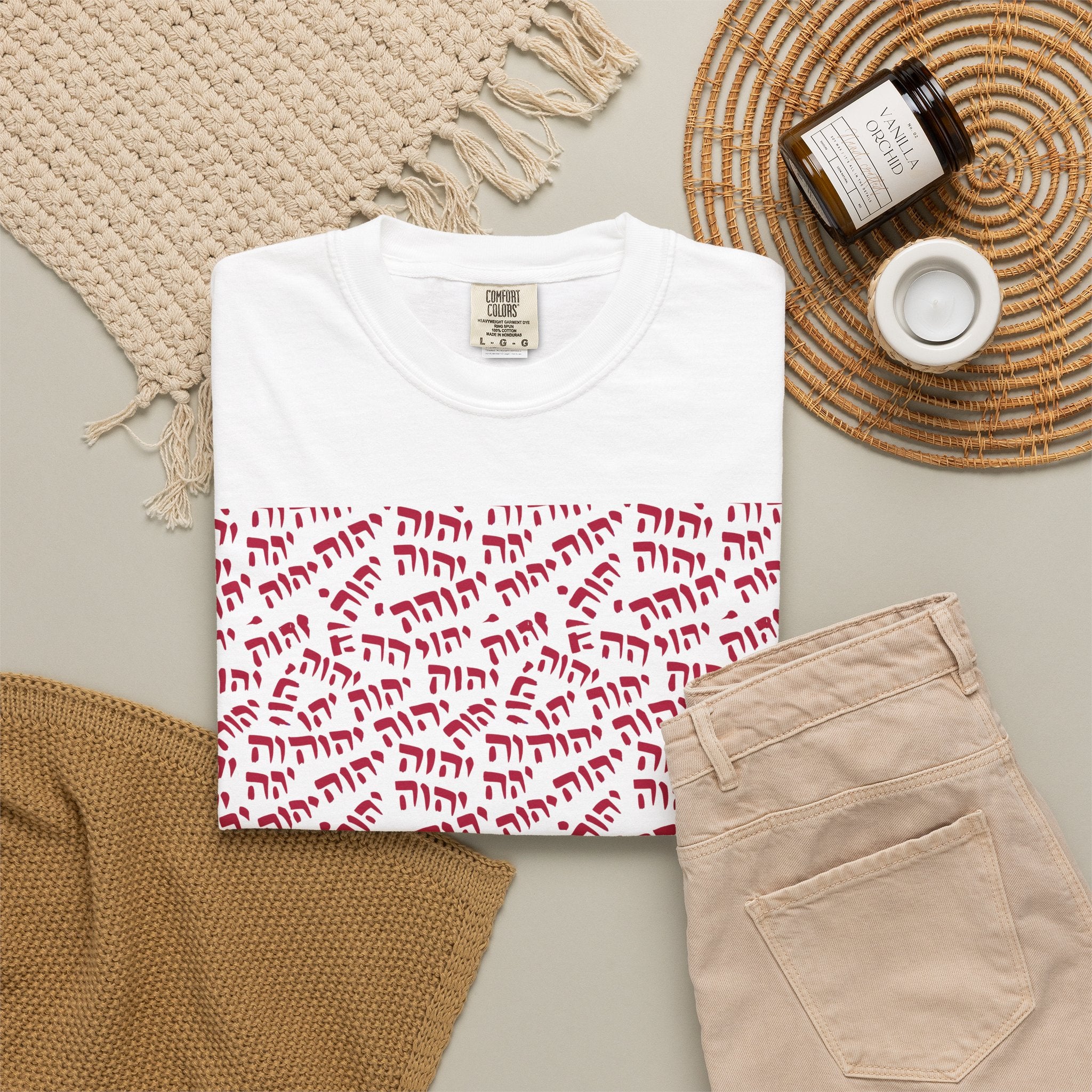 T-Shirt — Tetragrammaton Pattern Graphic Tee