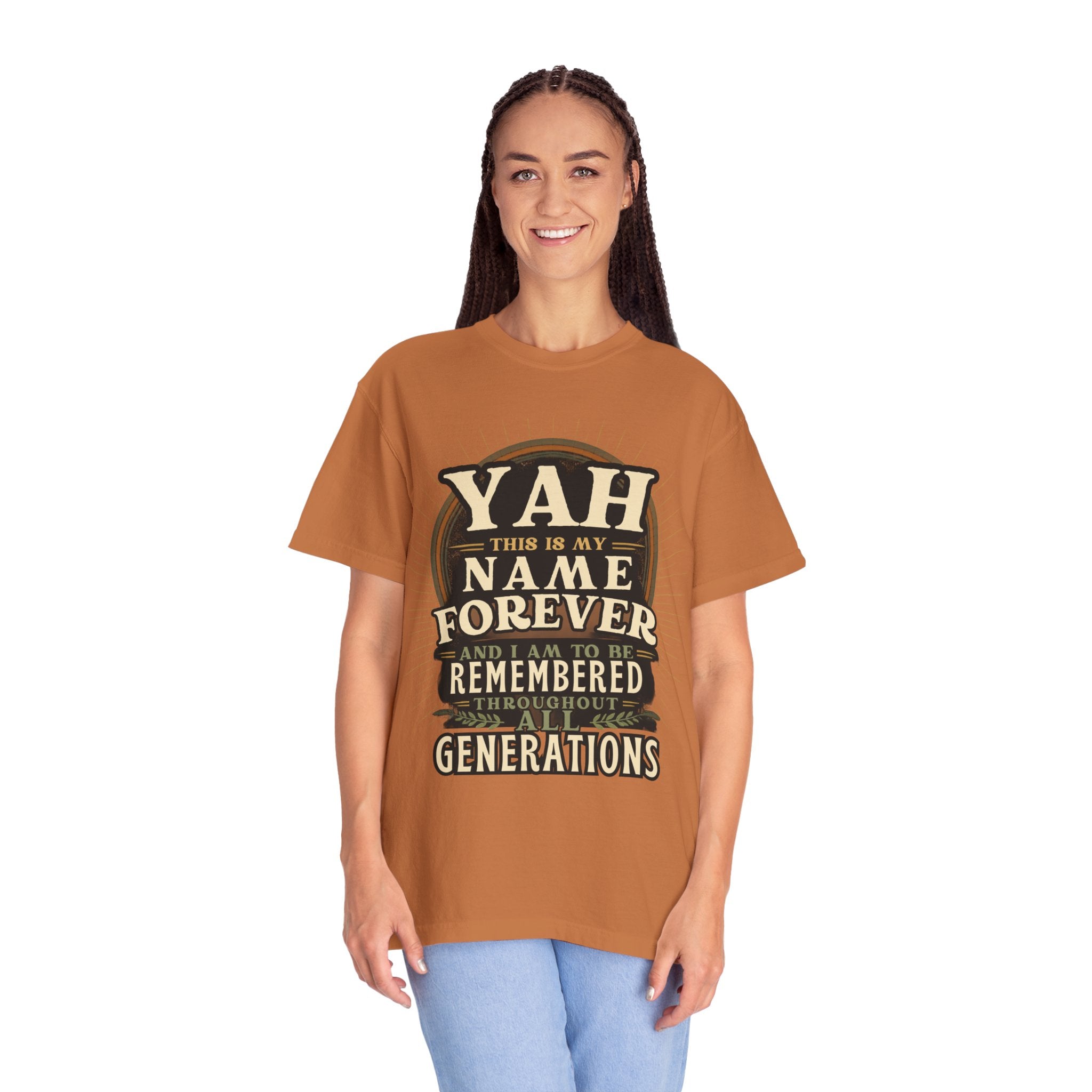 Yah Name Forever T‑Shirt — "This Is My Name Forever" Memorial Typography Tee