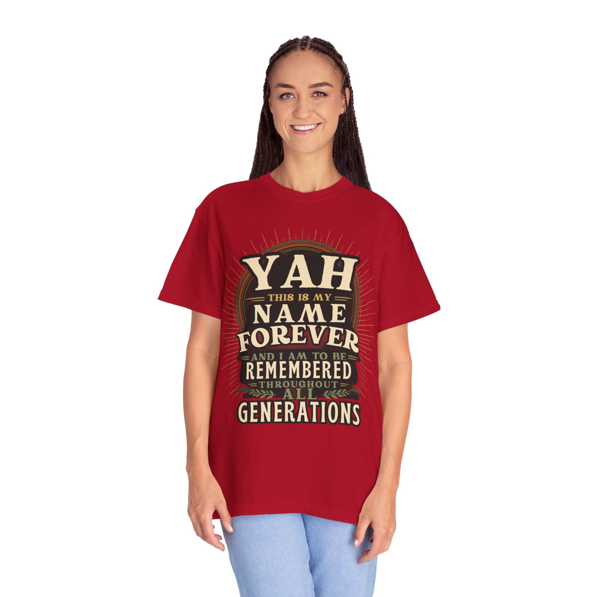 Yah Name Forever T‑Shirt — "This Is My Name Forever" Memorial Typography Tee