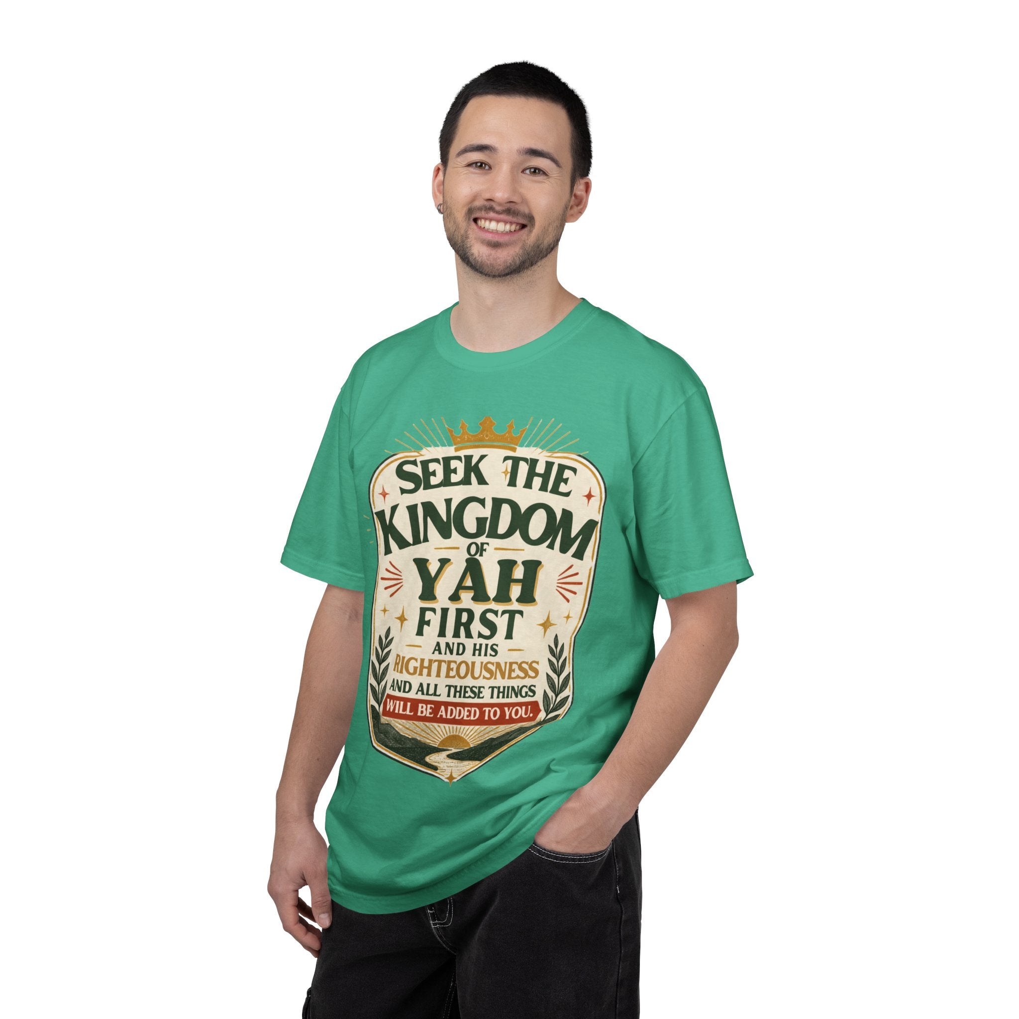 Seek the Kingdom of Yah T-Shirt — Inspirational Faith Graphic Tee