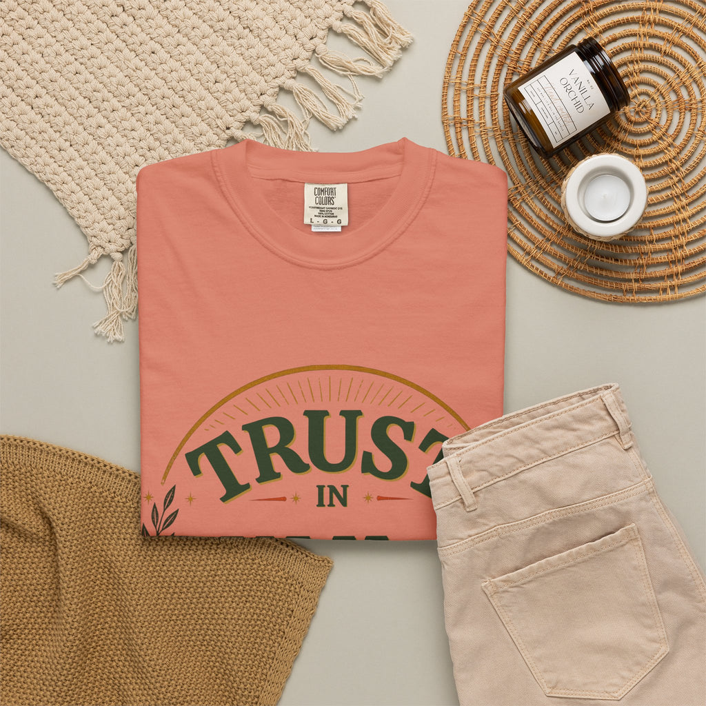 Trust in Yah T-Shirt — "Trust in Yah with All Your Heart" Christian Faith Tee