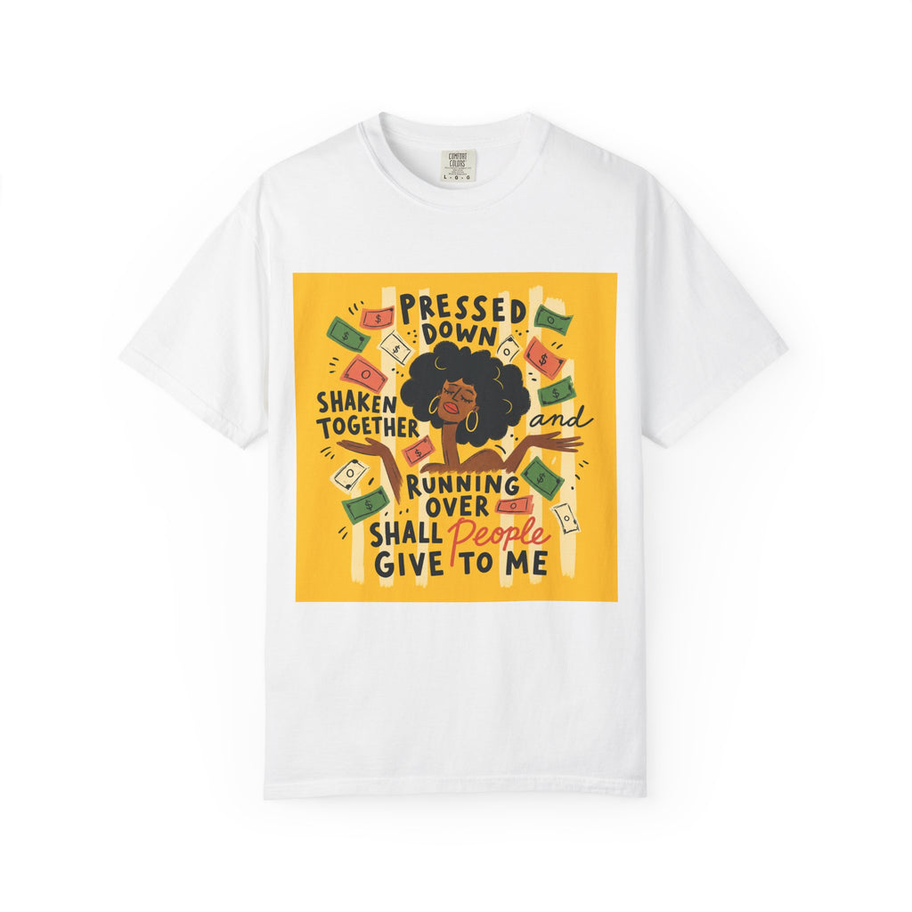 Pressed Down & Running Over T-Shirt — Inspirational Faith Graphic Tee