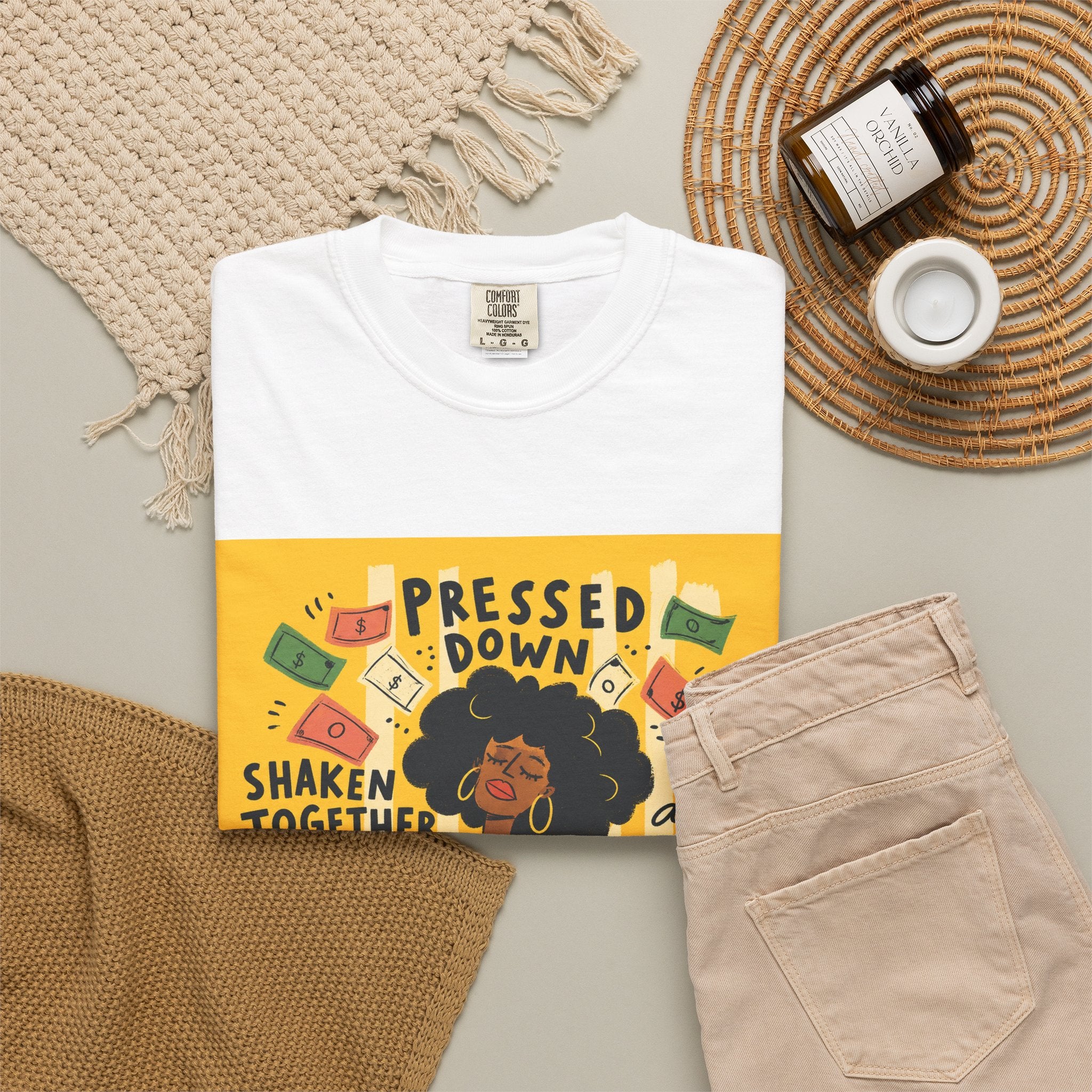 Pressed Down & Running Over T-Shirt — Inspirational Faith Graphic Tee