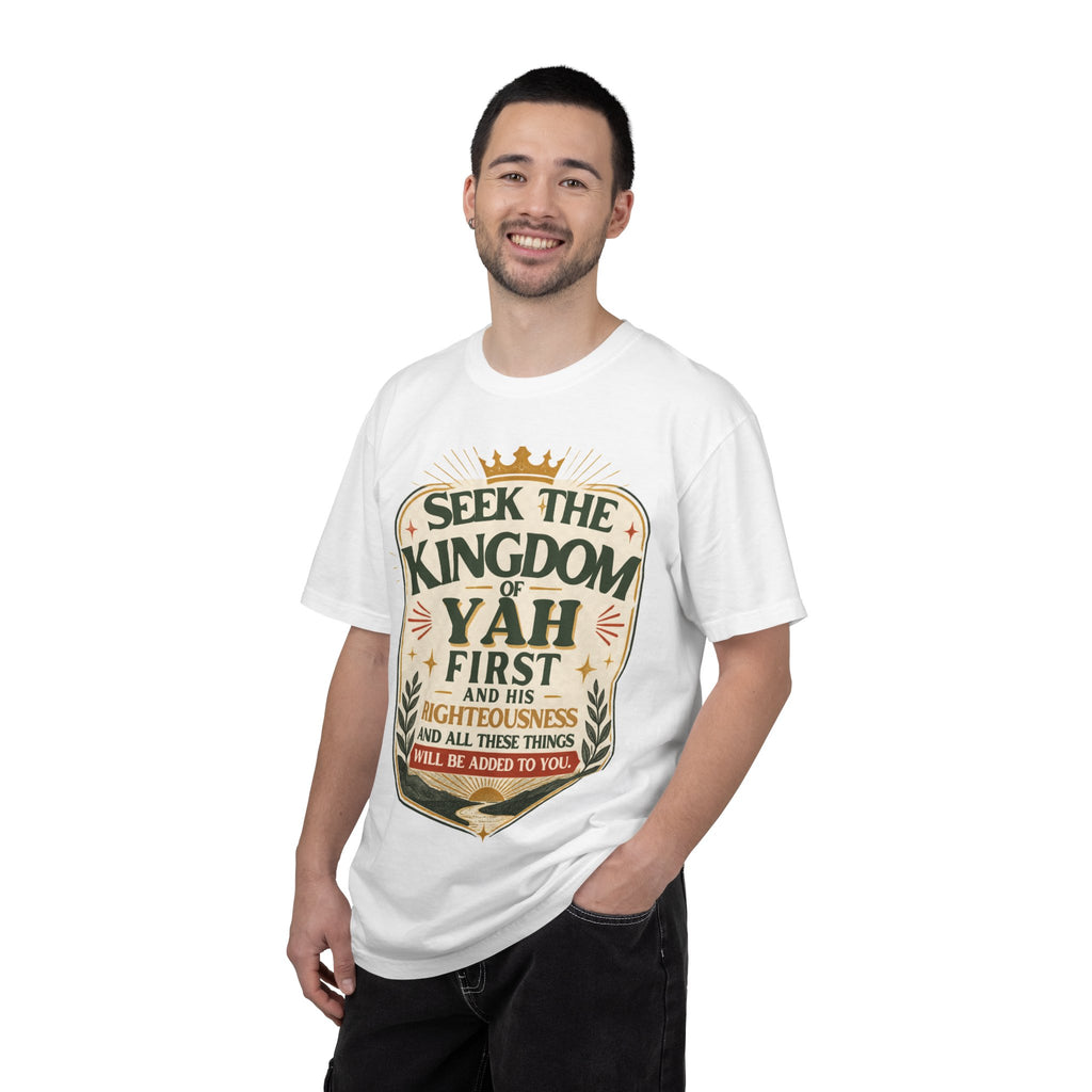 Seek the Kingdom of Yah T-Shirt — Inspirational Faith Graphic Tee