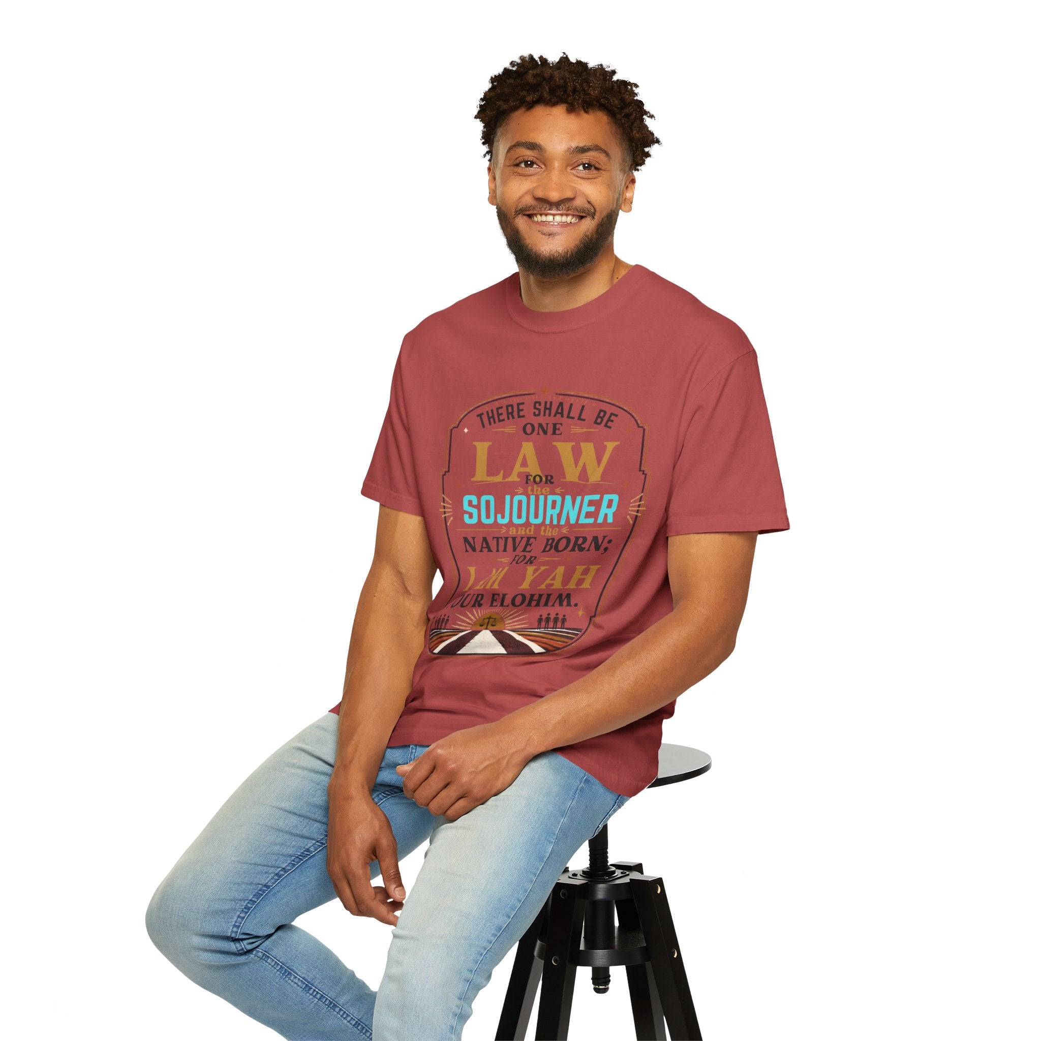 Sojourner Faith T-Shirt — "There Shall Be One Law" Inspirational Religious Tee