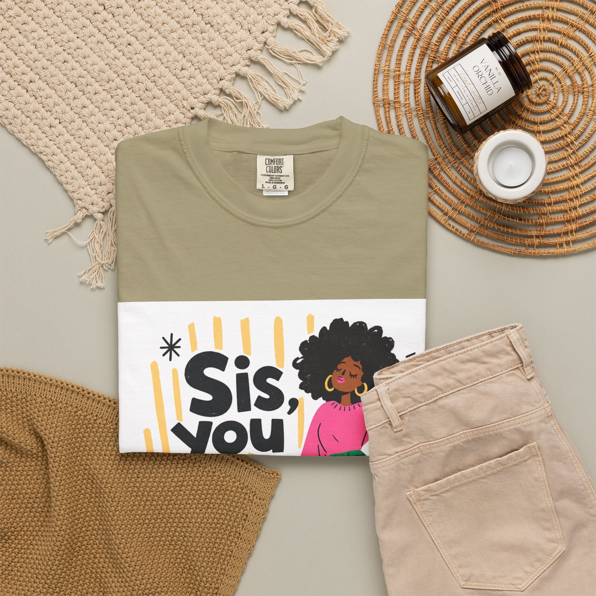 Sis You the Glow Up T-Shirt — Empowering Afrocentric Graphic Tee