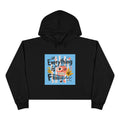 Everything Is Fine Crop Hoodie — Playful Retro Graphic Cropped Hoodie