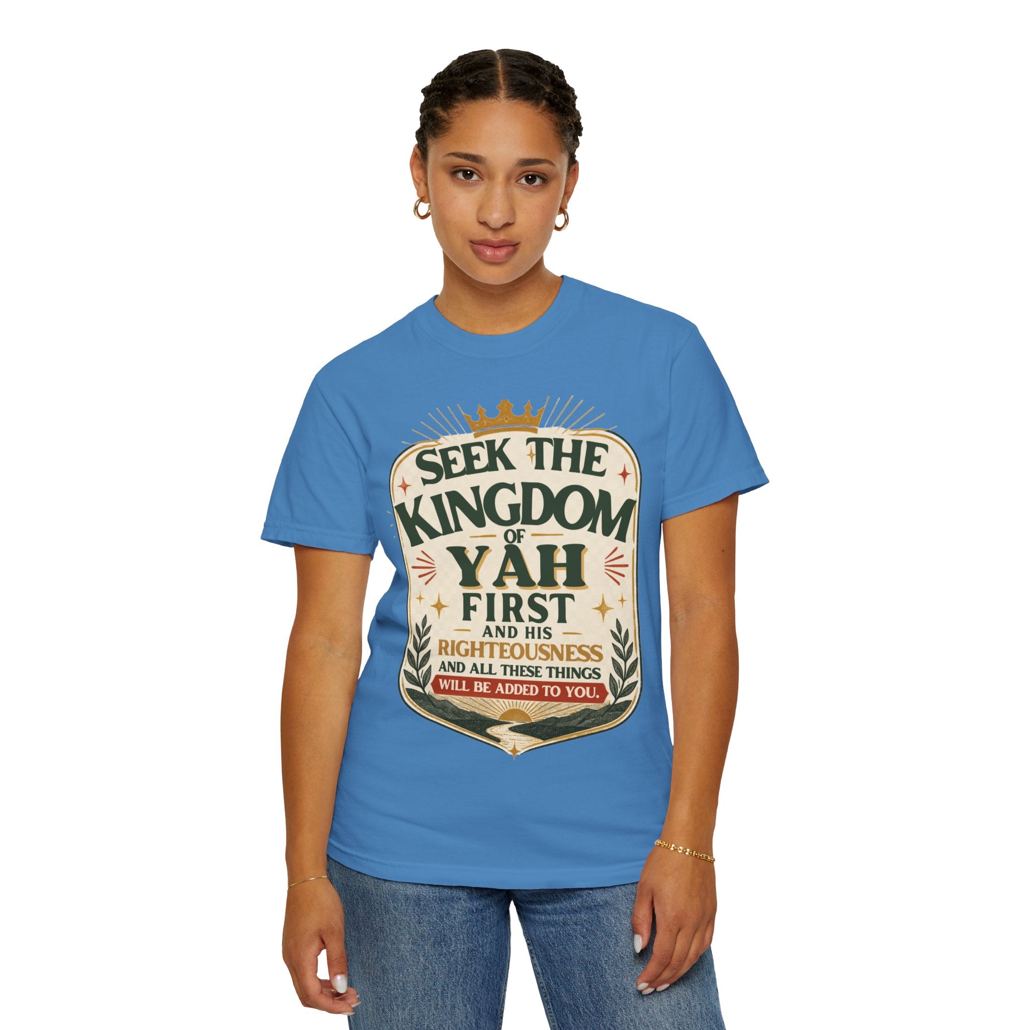 Seek the Kingdom of Yah T-Shirt — Inspirational Faith Graphic Tee
